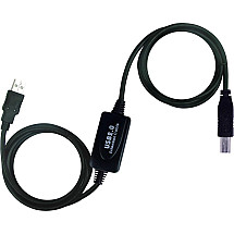 Cable USB2.0 A-B 10m extension, active (A-M/B-M)