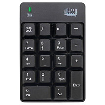 Adesso WKB-6010UB Wireless Spill Resistant 18-Key Numeric Keypad