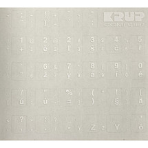 PremiumCord keyboard stickers/ Czech/ white