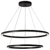 IMMAX NEO FINO SMART pendant light 2 circles, 60+80cm, 93W, black, Zigbee 3.0, TUYA