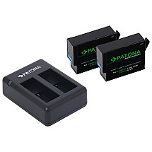 Patona charger for DUAL GOPRO HERO 9/HERO 10/HERO 11/HERO 12/2x battery 1730mAh