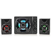 NEDIS gaming speakers/ 2.1/ power 33 W/ 3.5 mm jack/ LED/ USB/ volume control/ black