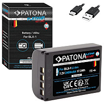 PATONA battery for photo Olympus BLX-1 2400mAh Li-Ion Platinum USB-C charging