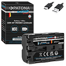 PATONA battery for photo Sony NP-FM500H 2250mAh Li-Ion Platinum USB-C charging