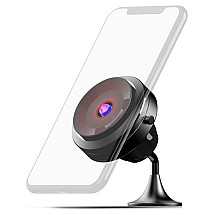 MISURA mobile phone holder with el. with suction cup and wireless charging MA05 - black