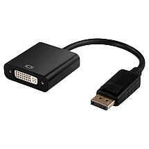 Adapter DisplayPort (m) on DVI (f), 15cm, black