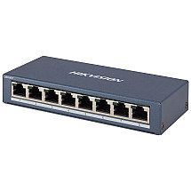 HIKVISION switch DS-3E0508-E(B)/ 8x port/ 10/100/1000 Mbps RJ45 ports/ 16 Gbps/ power supply 5 VDC, 1 A