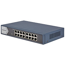 HIKVISION switch DS-3E0516-E(B)/ 16x port/ 10/100/1000 Mbps RJ45 ports/ 32 Gbps/ power supply 220 VAC, 0.3 A