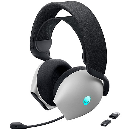 DELL AW720H/ Alienware Dual-Mode Wireless Gaming Headset/ wireless headphones with microphone/ silver