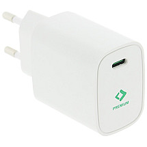 Patona charger/ USB-C/ input/ 100-240V/ output 5V/ 3.0A, 9V/ 2.22a, 12V/ 1.67A/ 20W Power Delivery/ white