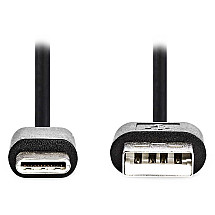 NEDIS USB 2.0 cable/ USB-C plug - USB-A plug/ black/ bulk/ 2m