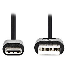 NEDIS USB 2.0 cable/ USB-C plug - USB-A plug/ black/ bulk/ 1m