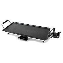 NEDIS tabletop Teppanyaki grill/ baking surface (L x W): 47.5 x 26.5 cm/ 5 temperature settings/ power 2000 W/ metal/ black