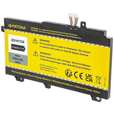 Battery Patona for NTB Asus FX504 3900mAh Li-Pol 11.4V B31BN91