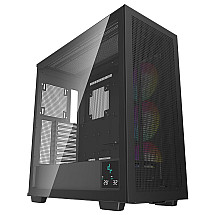 Deepcool Morpheus / two-chamber / modular / ATX+ / 3x140mm Argb Fans / 4xusb / USB-C / Digit. display / black