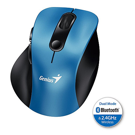 GENIUS Ergo 9000S Blue/ dual Bluetooth + 2.4GHz/ 2400 dpi/ wireless/ silent