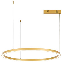 IMMAX NEO FINO NEW SMART pendant light 1 circle, 80cm, 60W, gold, Zigbee 3.0, TUYA