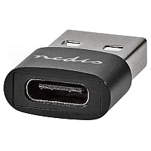 NEDIS USB adapter/ connectors USB 2.0 A – USB-C socket/ black/ blister