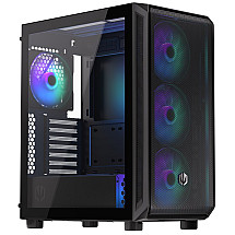 Endorfy case Arx 500 ARGB / ATX / 4 x 140 ARGB fan (up to 7 fans) / 2xUSB-A / USB-C / tempered glass / mesh panel / black