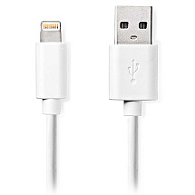 NEDIS synchronization and charging cable/ Apple Lightning 8-pin plug - USB A plug/ white/ bulk/ 1m