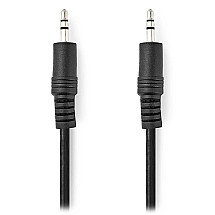 NEDIS stereo audio cable/ 3.5mm jack plug - 3.5mm jack plug/ black/ bulk/ 1m