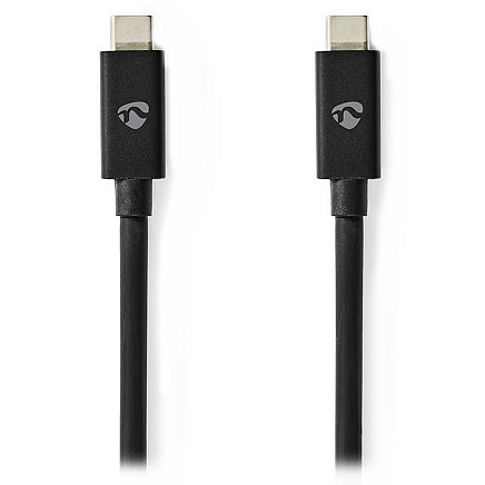 NEDIS cable USB 4.0 Gen 3x2/ USB-C plug - USB-C plug/ 8K/ black/ 1m