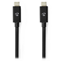 NEDIS cable USB 4.0 Gen 3x2/ USB-C plug - USB-C plug/ 8K/ black/ 2m