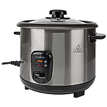 NEDIS rice cooker/ consumption 500 W/ volume 1.5 L/ non-stick surfaces/ removable bowl/ automatic shut-off/ silver