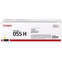 Canon original toner CRG-055HY (yellow, 5900 pages) for Canon MF742Cdw, MF744Cdw, MF746Cx, LBP663Cdw, LBP664Cx/K/