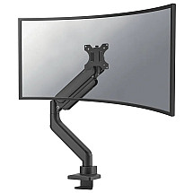 Neomounts DS70PLUS-450BL1/Curved display holder/desktop/17-49"/clamp+through/VESA 100X100/load 18kg/gas piston/1 display/black