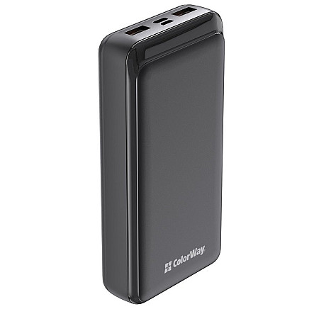 Colorway Powerbank/ 20 000mAh/ 2x USB/ USB-C/ Micro-USB/ Black