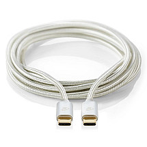 NEDIS PROFIGOLD USB 2.0 Cable/ USB-C plug-USB-C plug/ Nylon/ Silver/ Box/ 2M