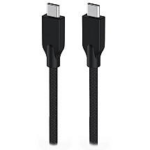 GENIUS charging cable ACC-C2CC-3A, 150cm, USB-C to USB-C, 3A, PD60W, braided nylon, black