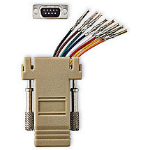 NEDIS serial adapter/ socket D-SUB 9-Pin - socket RJ45/ nickel-plated/ ivory/ blister