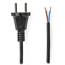 NEDIS power cable for vacuum cleaner/ CEE 7/17/ 250 V AC/ PVC/ black/ bulk/ 7m