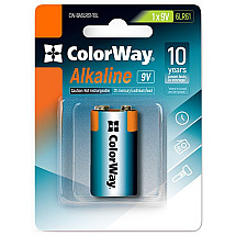 Colorway alkaline battery 6LR61/ 9V/ 1 pc in a package/ Blister