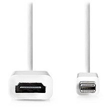 Nedis cable Mini DisplayPort - HDMI/ Mini DisplayPort plug - HDMI socket/ white/ blister/ 20cm