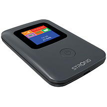 STRONG 4G MIFI 150/ Wi-Fi standard 802.11 b/g/n/ 150 Mbit/s/ 2.4GHz/ 1x SIM slot/ 1x USB/ 1x micro SD slot/ display/ black