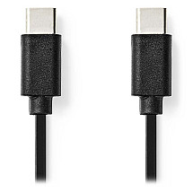 NEDIS USB 2.0 cable/ USB-C plug - USB-C plug/ black/ bulk/ 1m