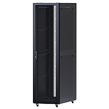 XtendLan 42U/800x1000 rack, black, perforated door and back, load capacity 2400kg