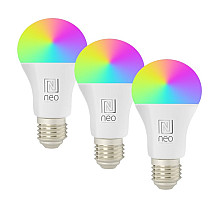 IMMAX NEO Lite Smart set 3x LED bulb E27 9W RGB+CCT, dimmable, Wi-Fi, Beacon, Do, Tuya