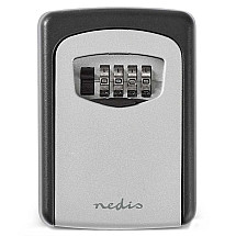 Nedis a vault on the key/ combination of dial lock/ 2 keys/ indoor and outdoor/ aluminum/ black-gray