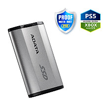 ADATA SD810 1TB SSD / External / USB 3.2 Type-C / 2000MB/s Read/Write / silver-grey