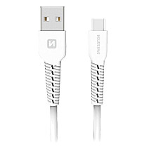 Swissten TPU charging cable USB / USB-C 1.0 M WHITE