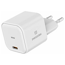 Swissten Network Adapter GaN 1x USB-C 65W PD White