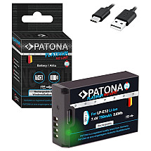 PATONA battery for photo Canon LP-E12 750mAh Li-Ion Platinum USB-C charging