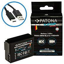 PATONA battery for photo Panasonic DMW-BLC12 1100mAh Li-Ion Platinum USB-C charging