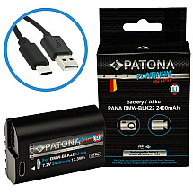 PATONA battery for digital camera Panasonic DMW-BLK22 2400mAh Li-Ion Platinum USB-C charging