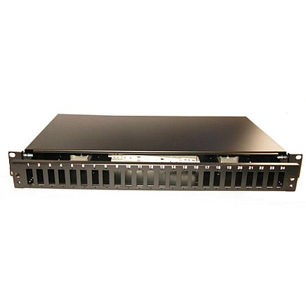 19 optical switchboard, 24 SC duplex ports (48 FO ports), extendable