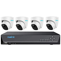 Reolink NVS8-8MD4 set video recorder and 4 pcs IP camera P334, 8x PoE, including 2TB HDD (max. 2x 6TB), VGA, HDMI, IP cameras 8